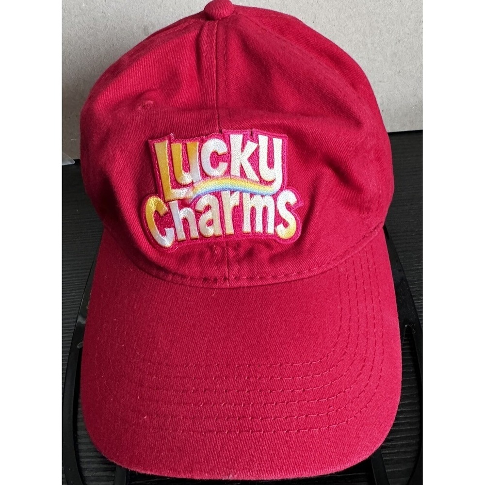 Lucky Charms Cereal Hat Adjustable Cap Red